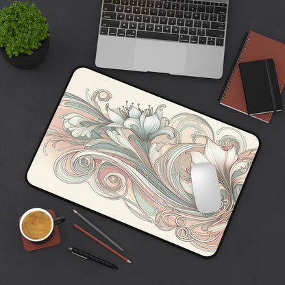 Art Nouveau Floral Design | Desk Mat