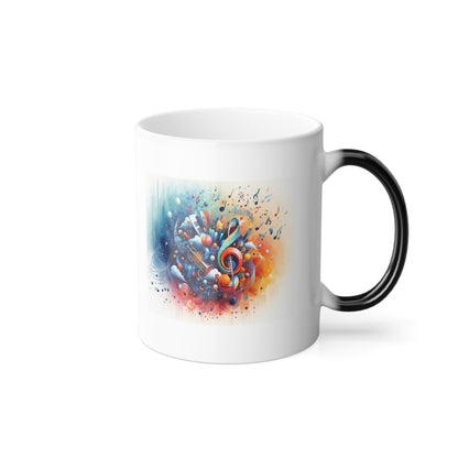 Musical Notes and Instruments | Color Morphing Mug, 11oz