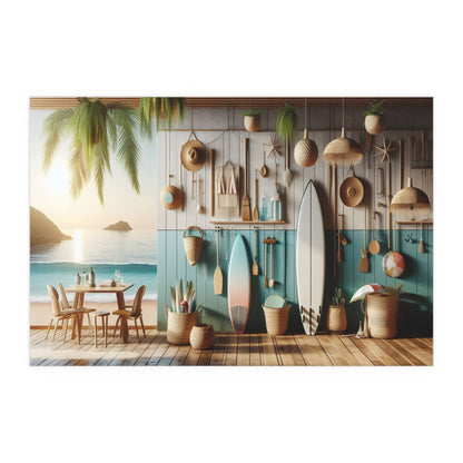 Beach Shack | Indoor and Outdoor Silk Poster