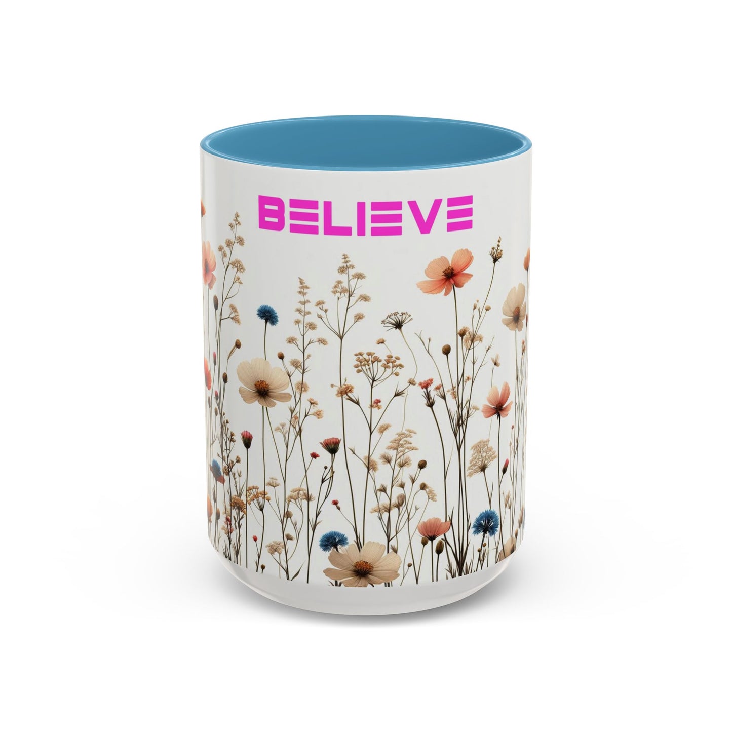 Believe | Wildflowers | Accent Coffee Mug (11, 15oz)