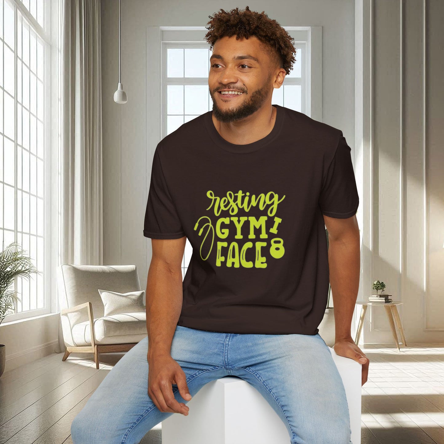 Resting Gym Face | T-shirt doux unisexe