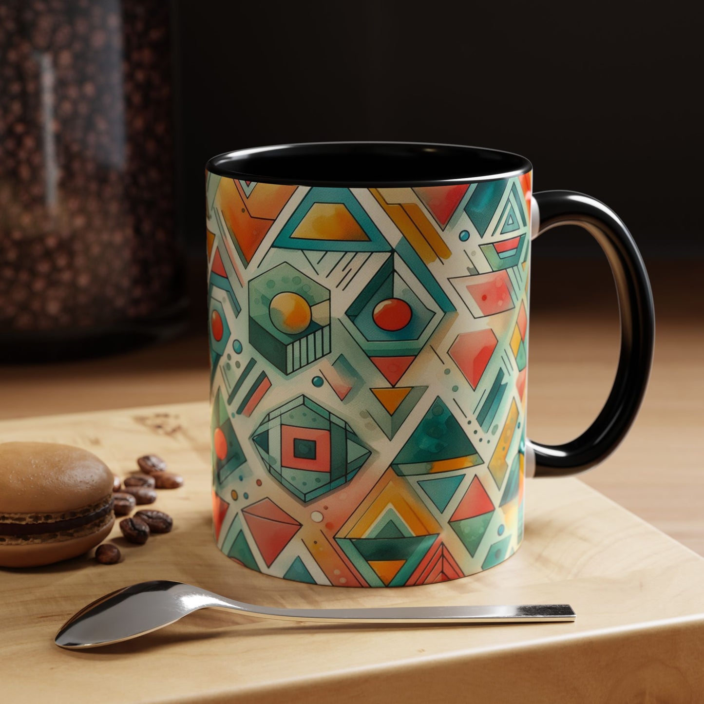 Abstract Geometric Pattern | Accent Coffee Mug (11oz)