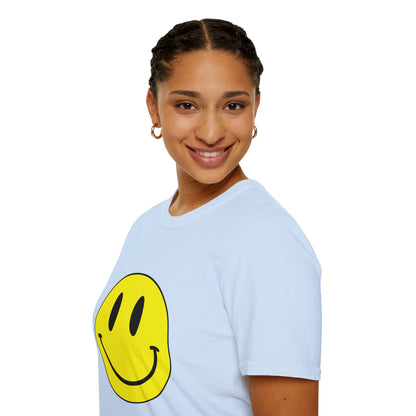 T-shirt unisexe doux avec émoticône souriante