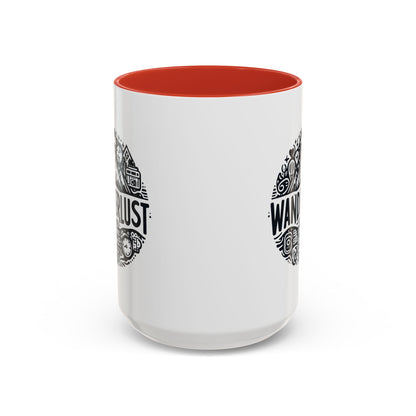 Wanderlust for the Travelling Soul | Accent Coffee Mug (11, 15oz)