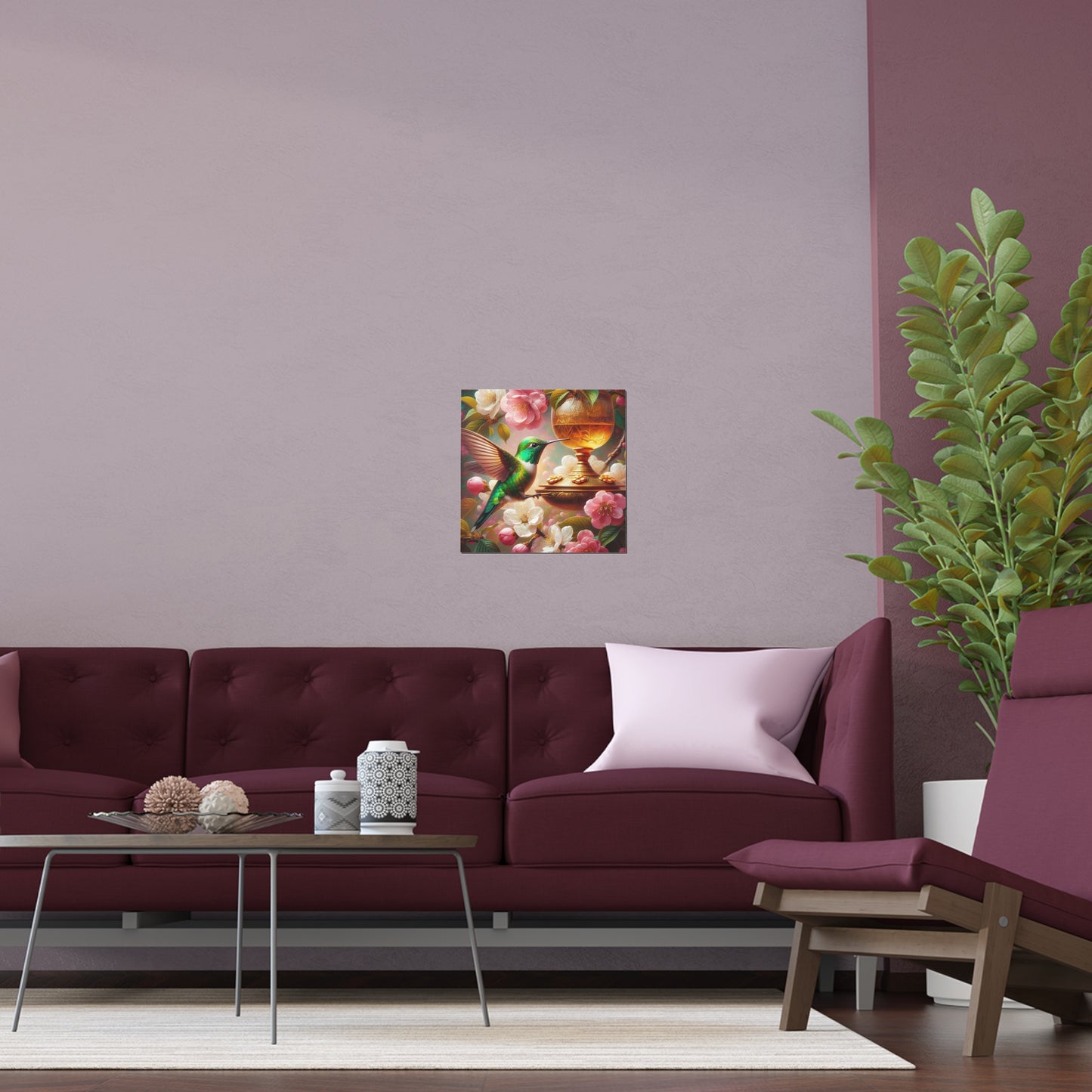 Hummingbird | Indoor and Outdoor Silk Poster