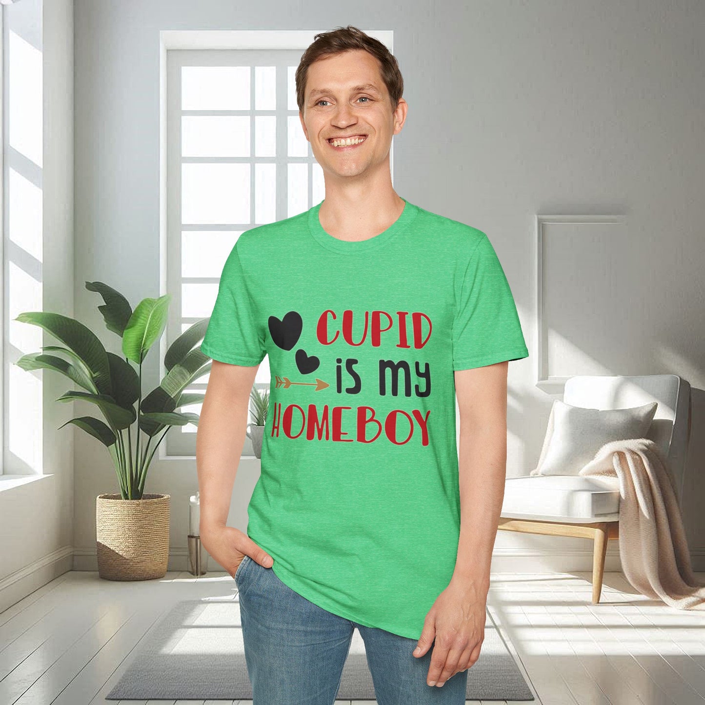 Cupidon est mon pote | T-shirt doux unisexe