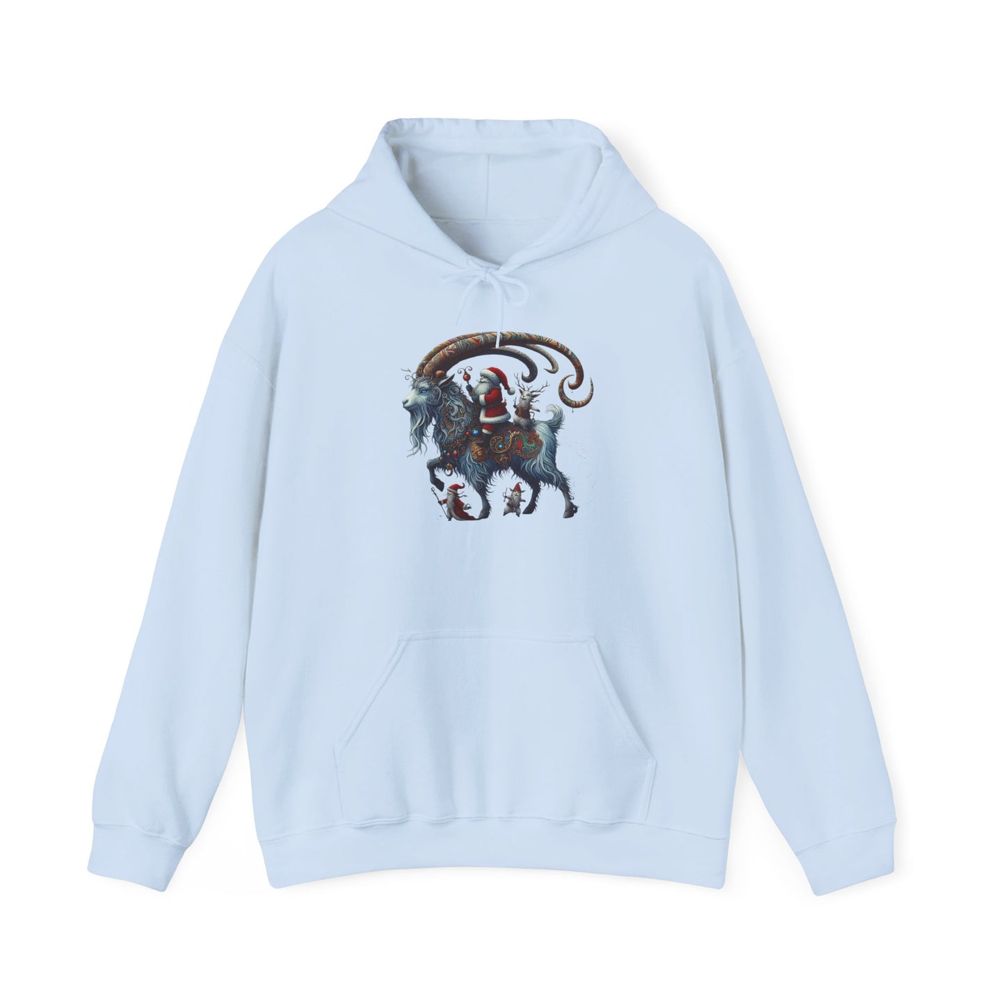 Santa on a Ram | Unisex Heavy Blend™ Hooded Sweatshirt