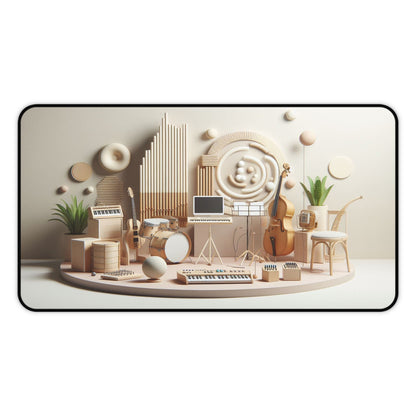 Musical Instruments on Stage | Minimalistic Design | Desk Mat