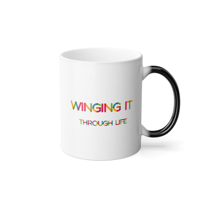 Winging it Through Life | Color Morphing Mug, 11oz