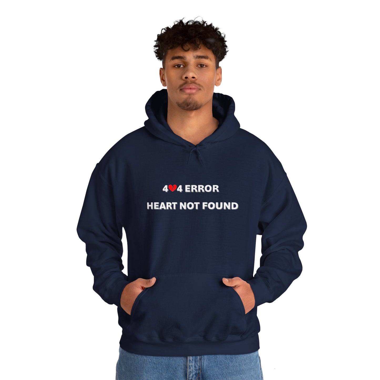 404 Error, Heart Not Found | Unisex Heavy Blend™ Hooded Sweatshirt