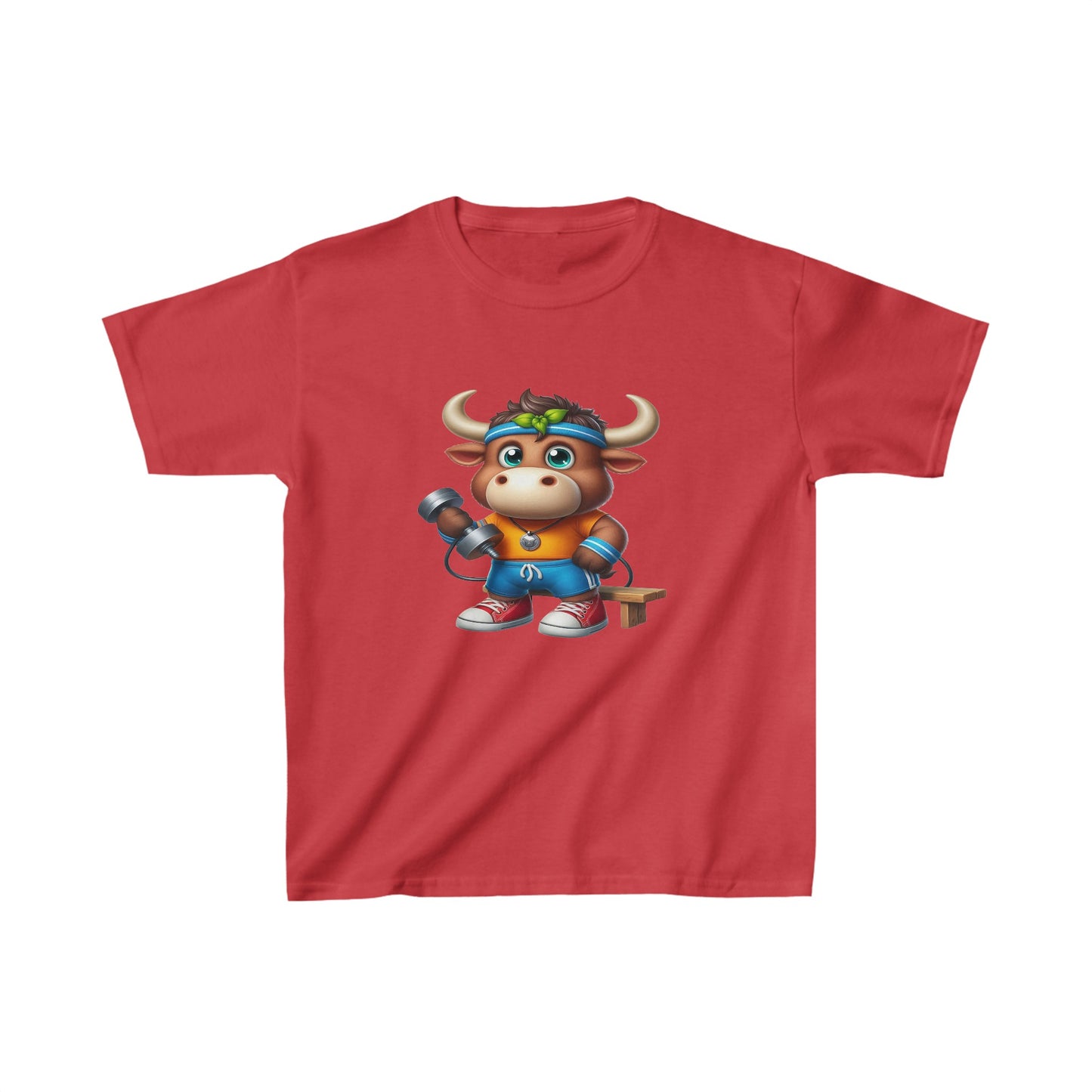 Camiseta de algodón pesado para niños Moose |