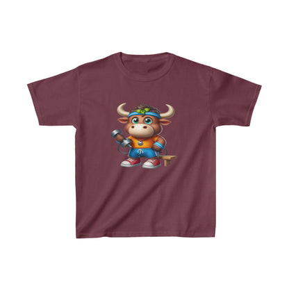 Camiseta de algodón pesado para niños Moose |