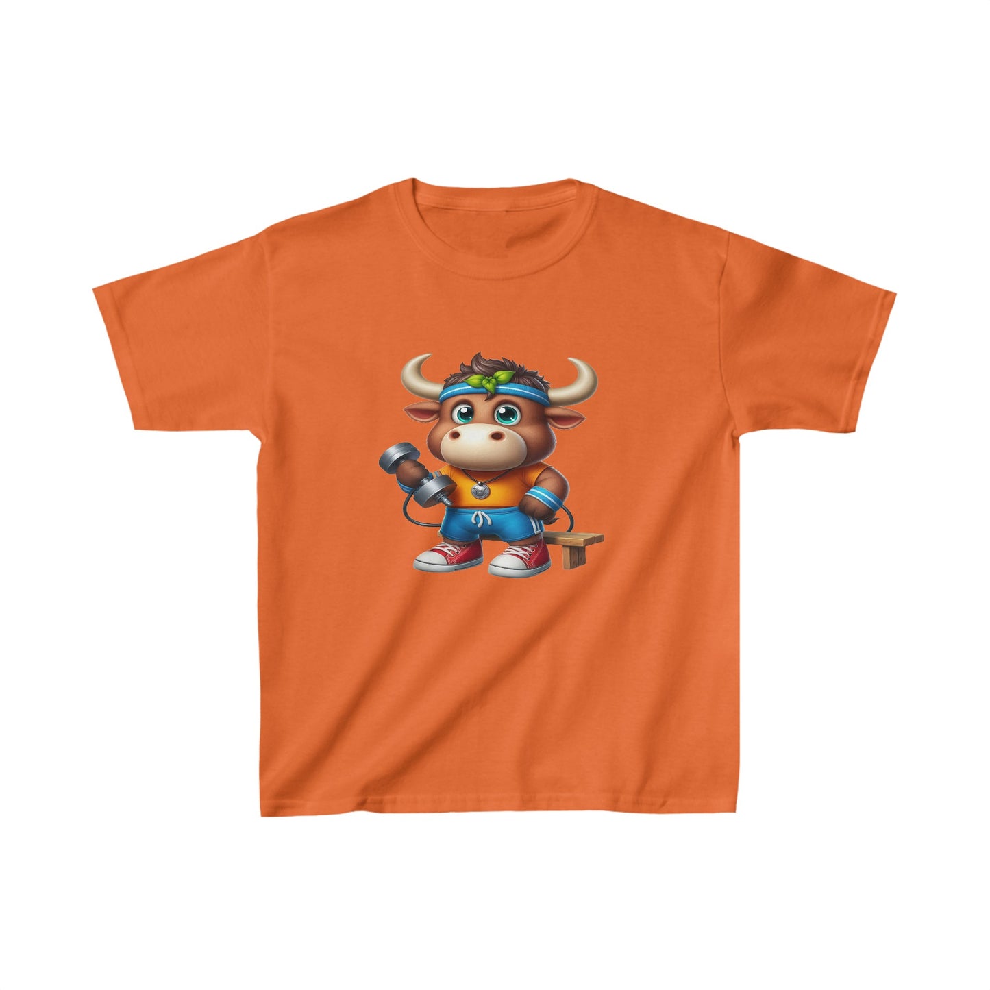 Camiseta de algodón pesado para niños Moose |