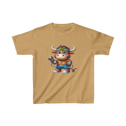 Camiseta de algodón pesado para niños Moose |