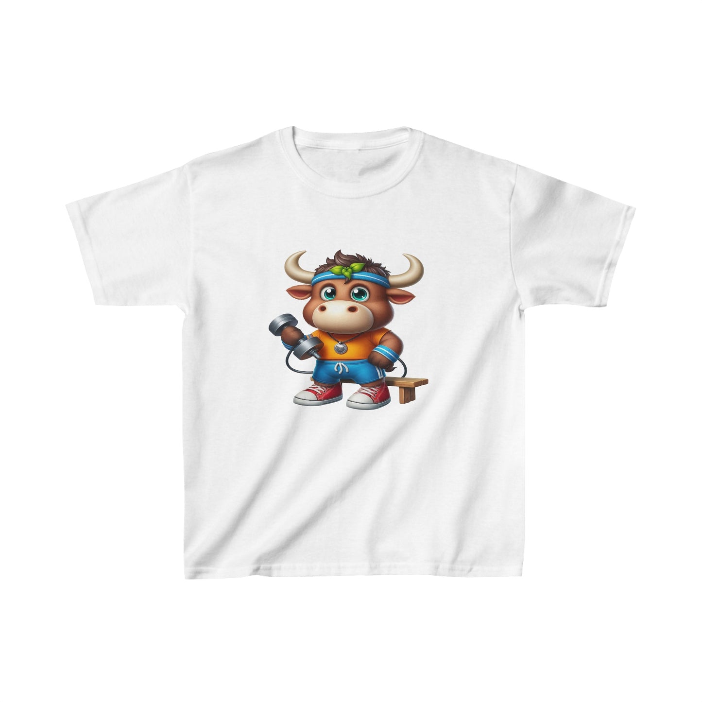 Camiseta de algodón pesado para niños Moose |