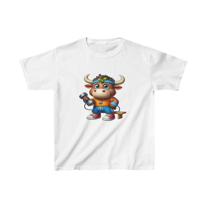 Camiseta de algodón pesado para niños Moose |