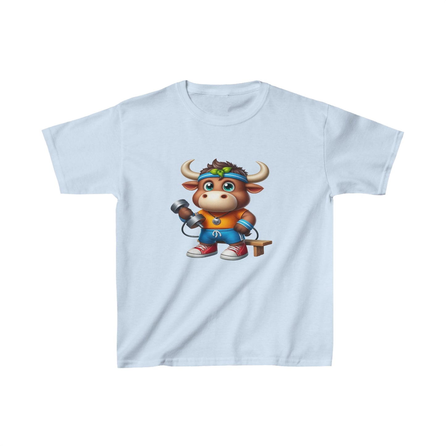 Camiseta de algodón pesado para niños Moose |