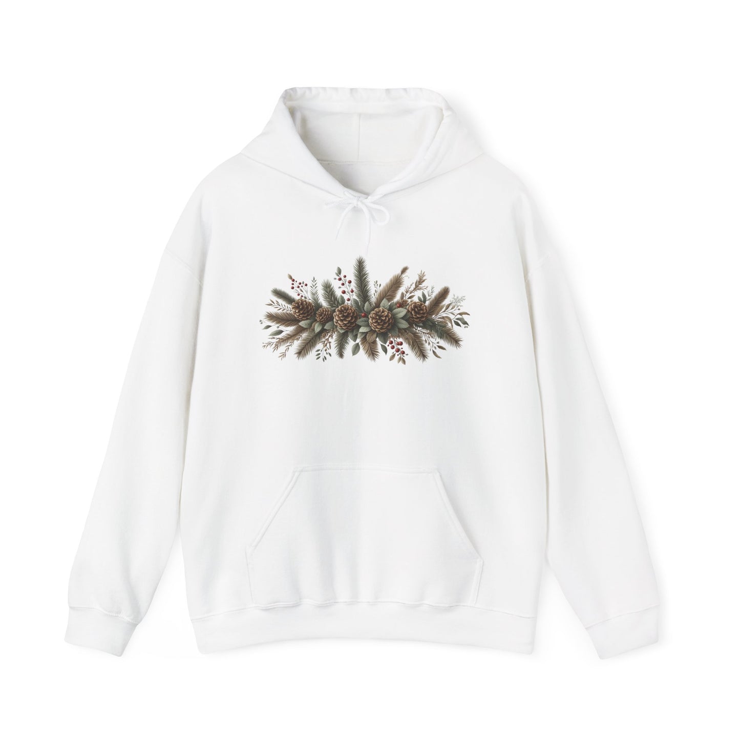 Pine Cones and Mistletoe | Unisex Heavy Blend™ Hooded Sweatshirt