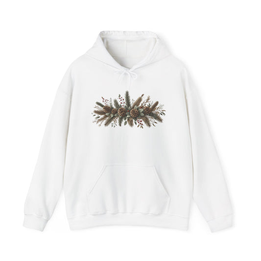 Pine Cones and Mistletoe | Unisex Heavy Blend™ Hooded Sweatshirt