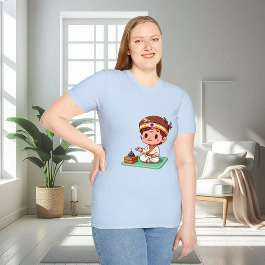 Animated Spiritual Boy | Unisex Soft T-shirt