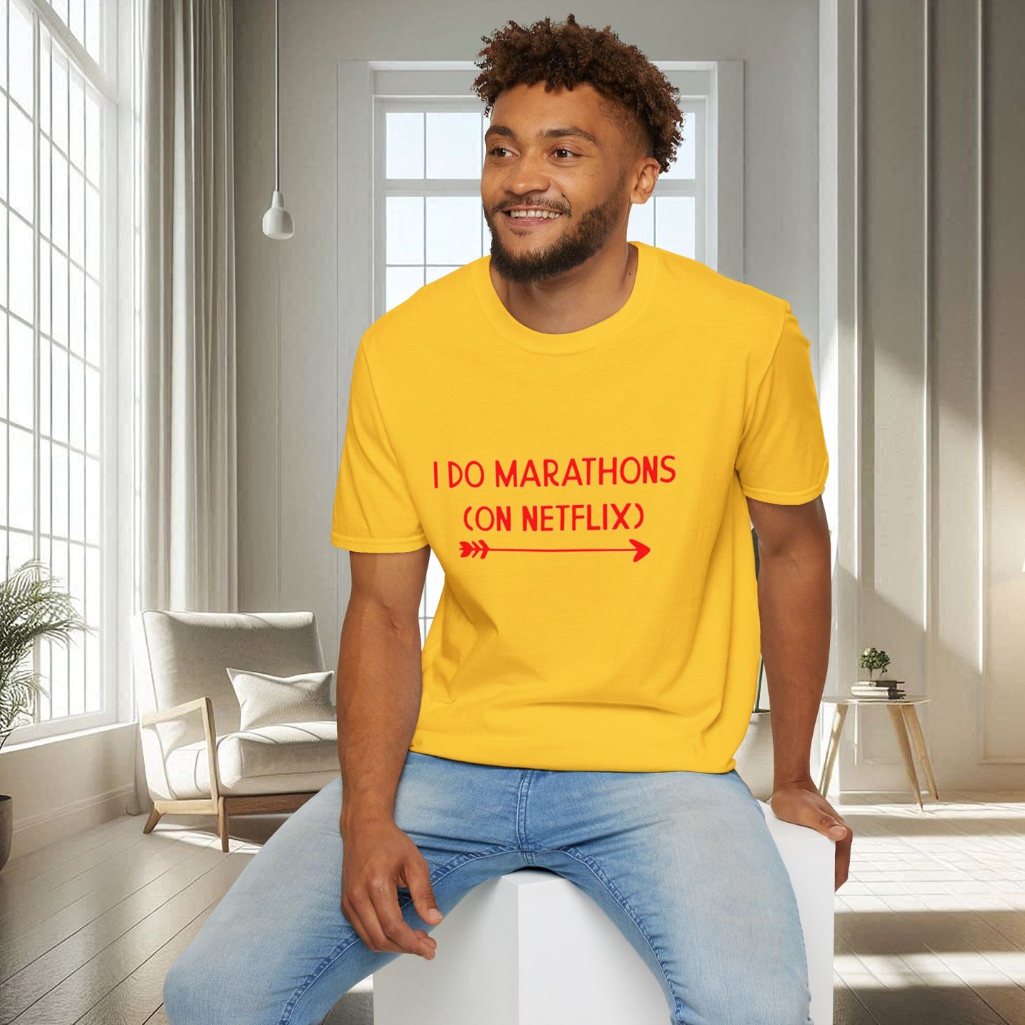 I do Marathons on Netflix | Unisex Soft T-shirt