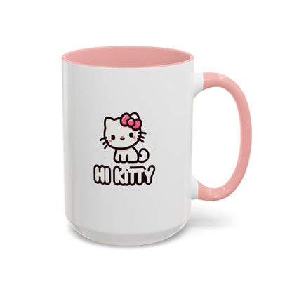 Taza de café con acento de Hi Kitty (11 oz y 15 oz)