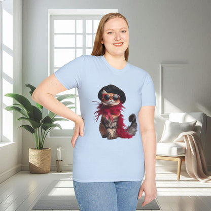 Fashionista Cat | Unisex Soft T-shirt