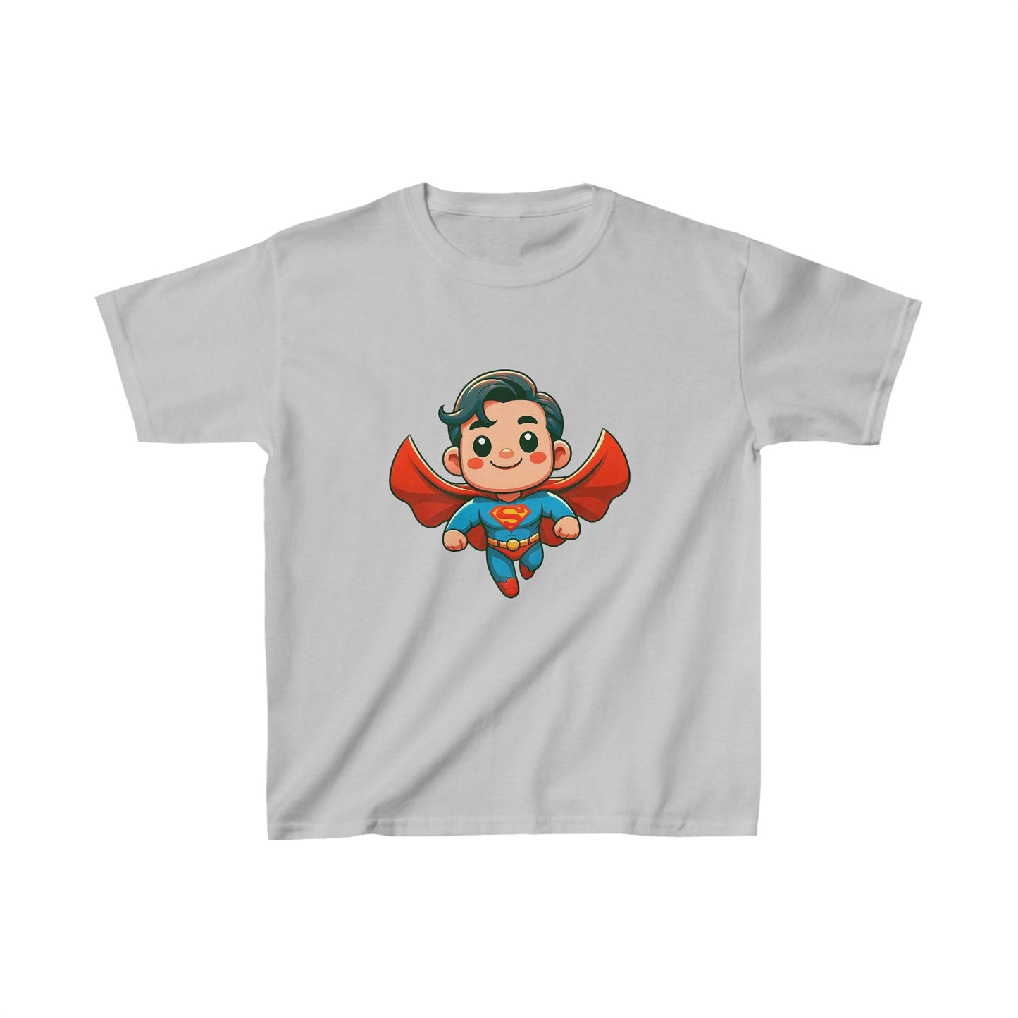 Superhéroe animado | Camiseta de algodón pesado para niños