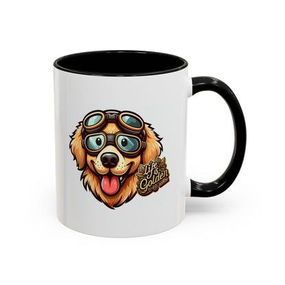 Life is Golden with a Golden Retriever | Accent Coffee Mug (11, 15oz)