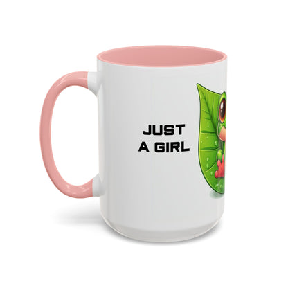 Just A Girl Who Loves Frogs | Accent Coffee Mug (11, 15oz)