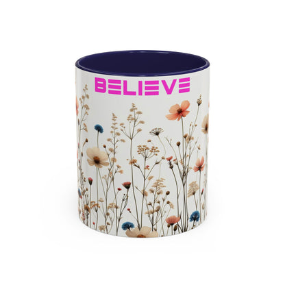 Believe | Wildflowers | Accent Coffee Mug (11, 15oz)