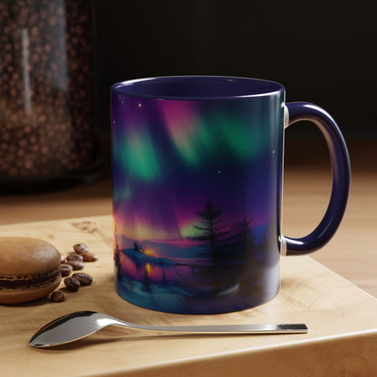 Beautiful Northern Lights | Accent Coffee Mug (11oz)