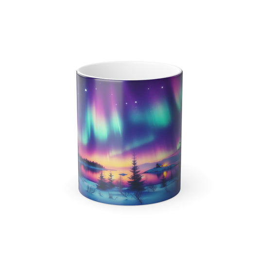 Beautiful Northern Lights | Color Morphing Mug, 11oz