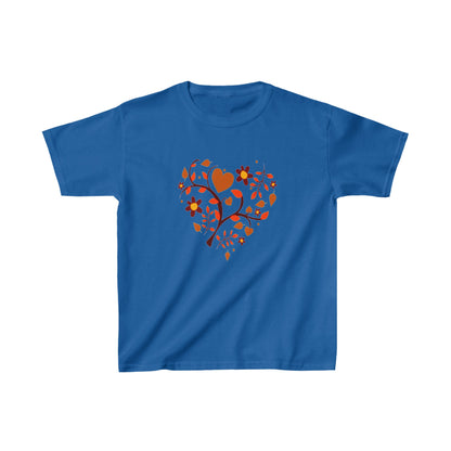 Camiseta de algodón pesado para niños Heart |