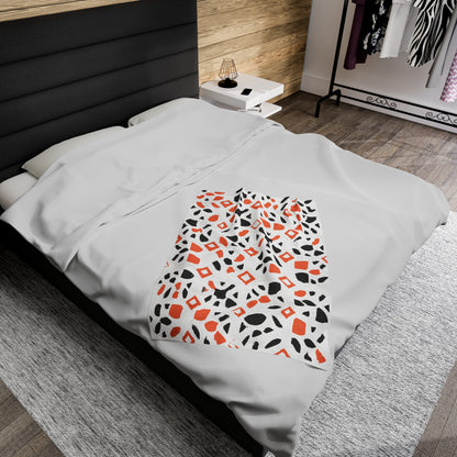 Modem Abstract Pattern | Velveteen Plush Blanket