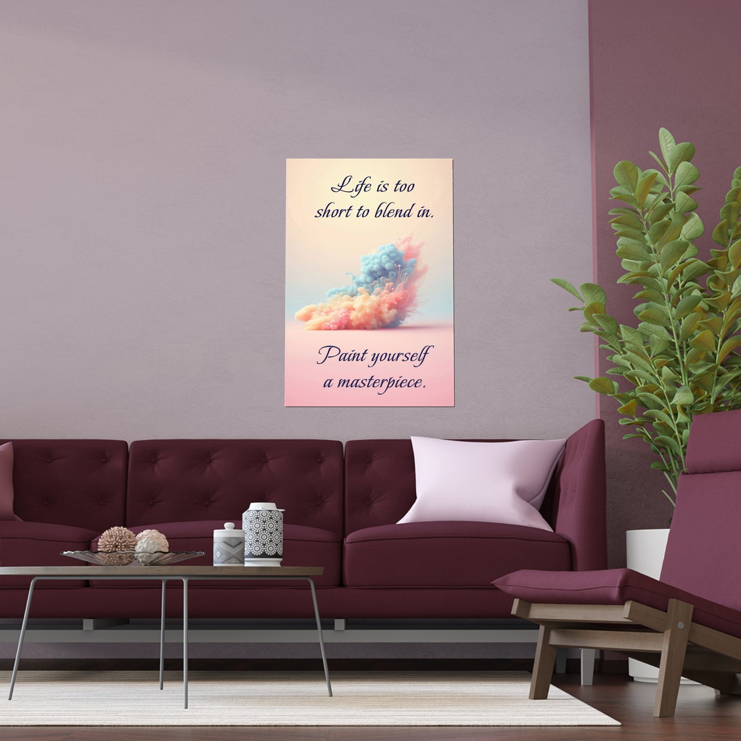 Paint Yourself A Masterpiece | Indoor and Outdoor Silk Poster