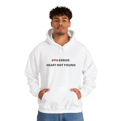 404 Error, Heart Not Found | Unisex Heavy Blend™ Hooded Sweatshirt