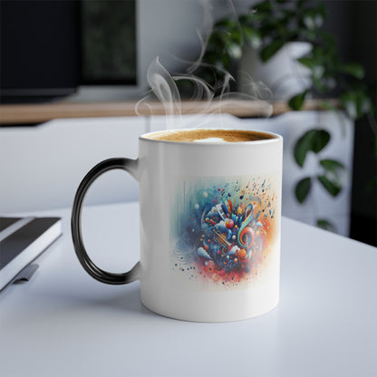 Musical Notes and Instruments | Color Morphing Mug, 11oz