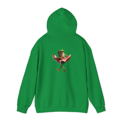 Sweat à capuche unisexe Heavy Blend™ avec motif de grenouille dansante