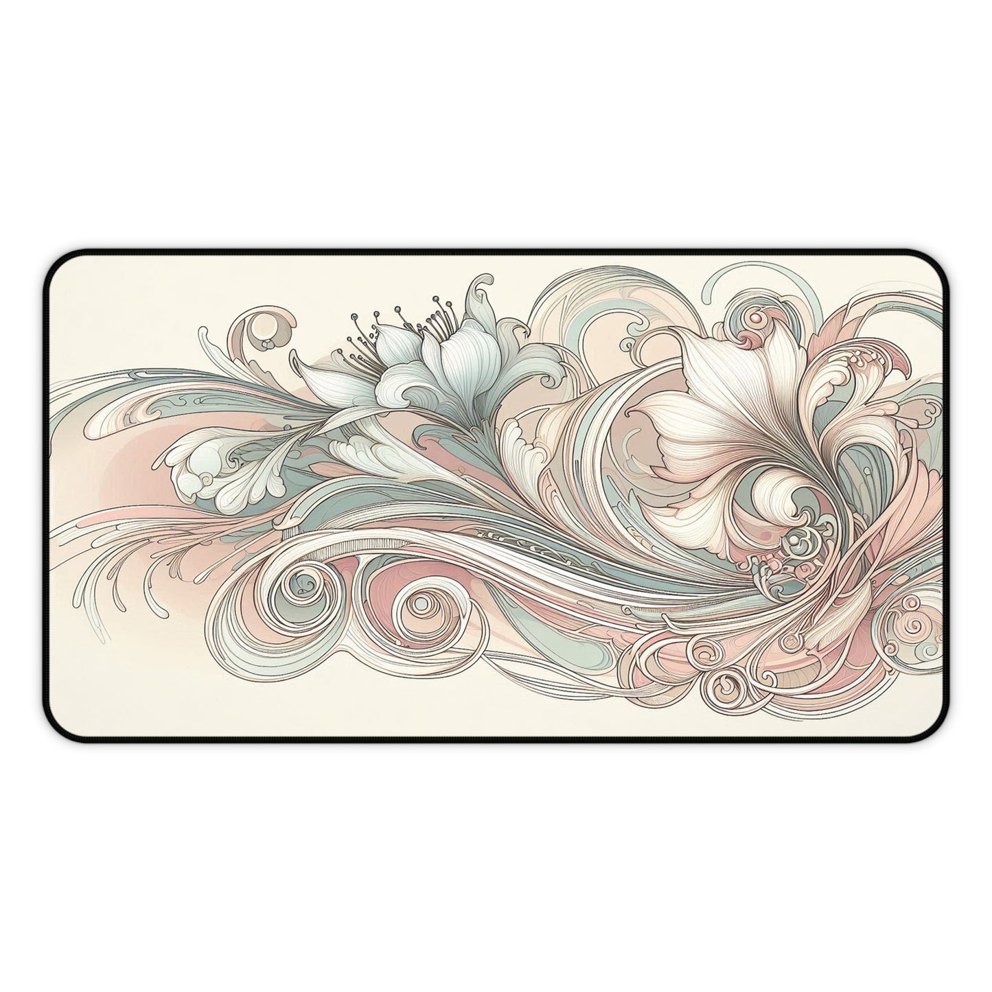 Art Nouveau Floral Design | Desk Mat