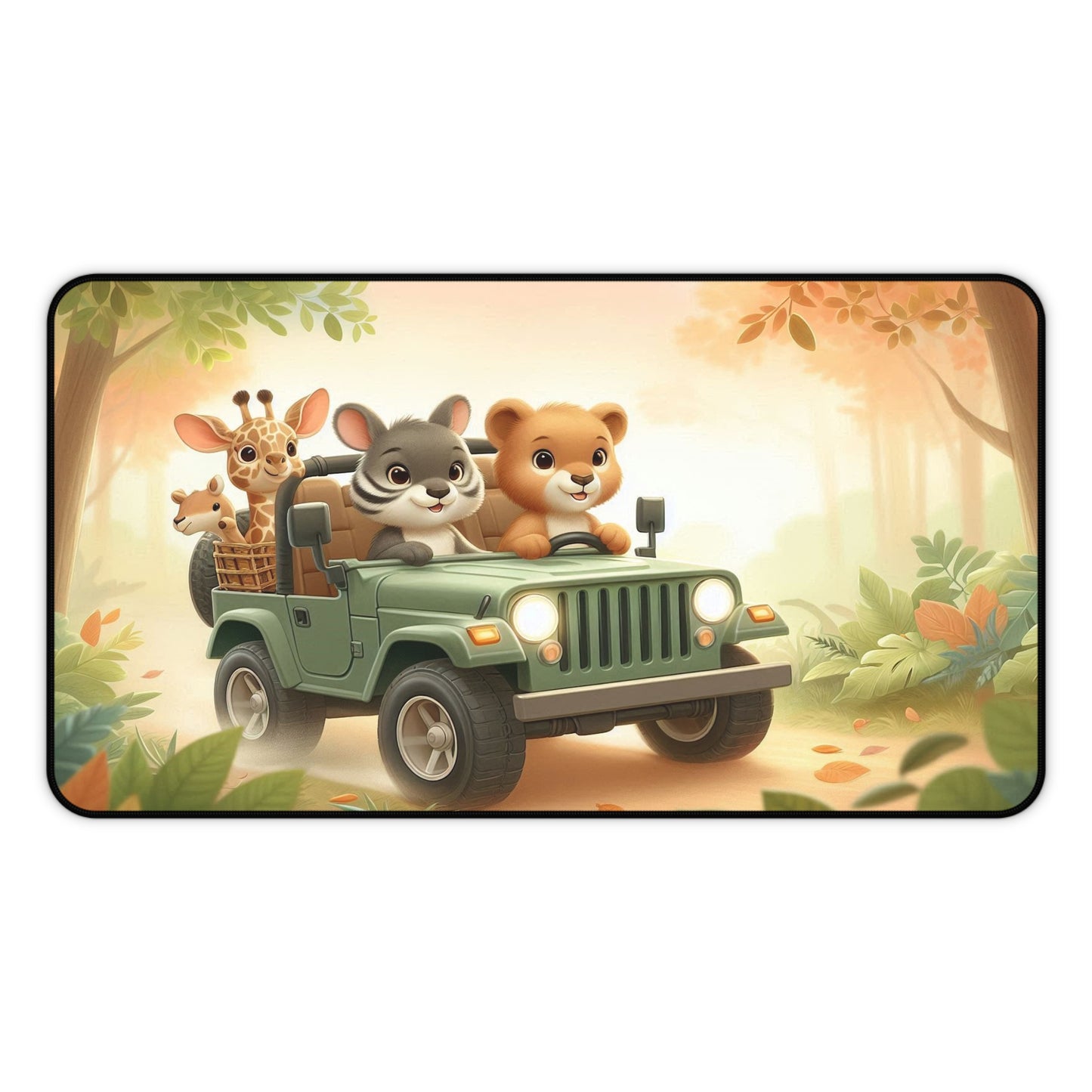 Baby Animals on a Safari for Kids | Desk Mat