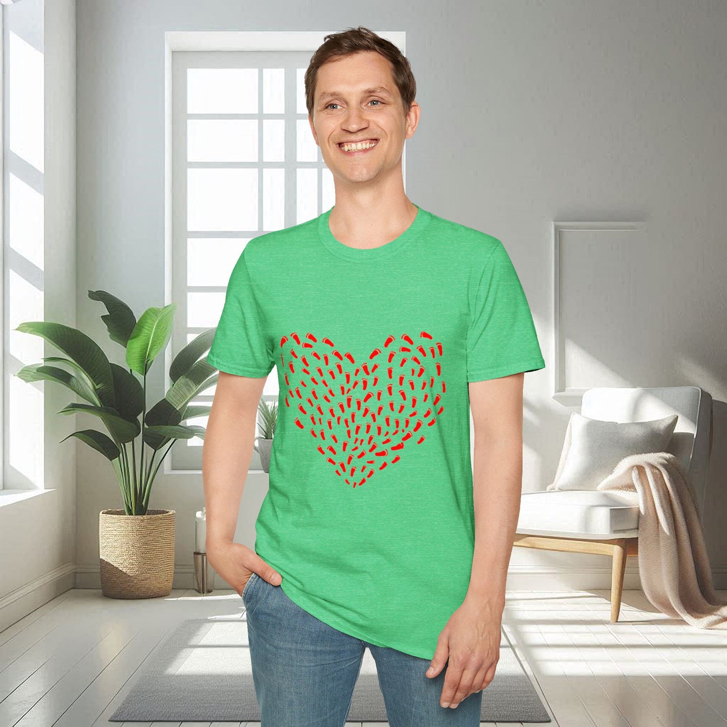 Footprint of Hearts | Unisex Soft T-shirt