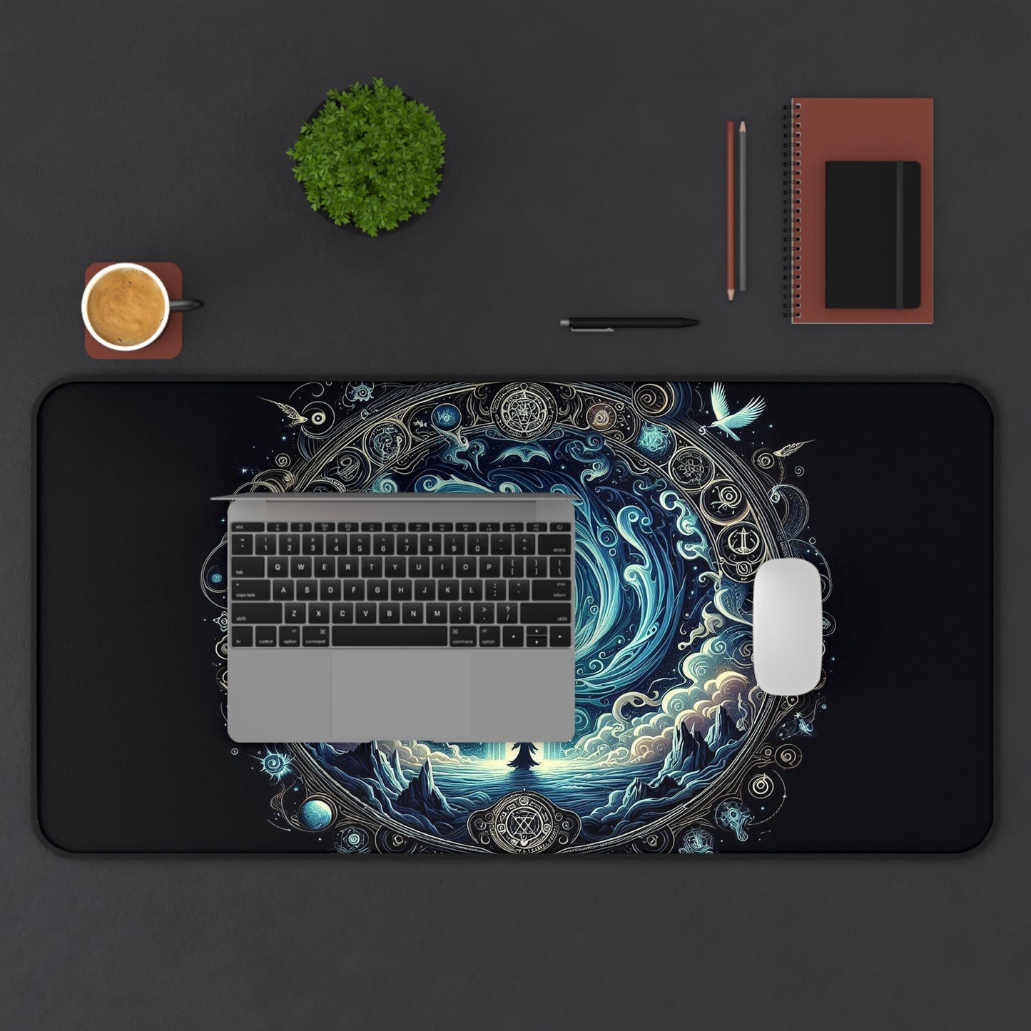 Portal Through Space-Time | Desk Mat