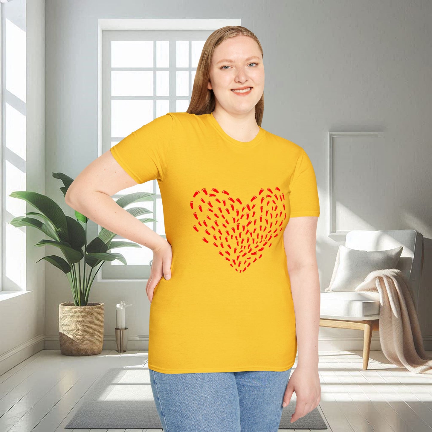 Footprint of Hearts | Unisex Soft T-shirt