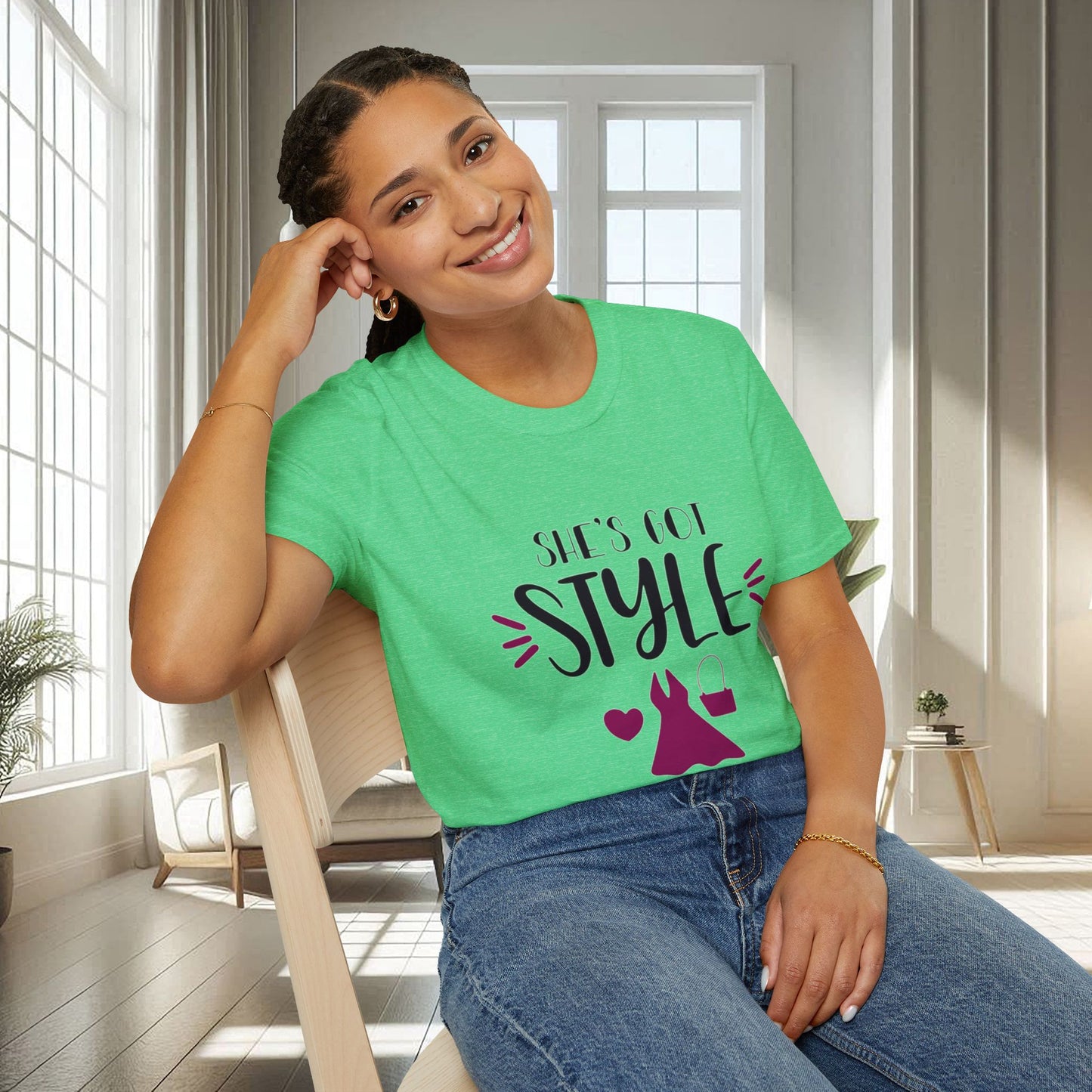 Elle a du style | T-shirt doux unisexe