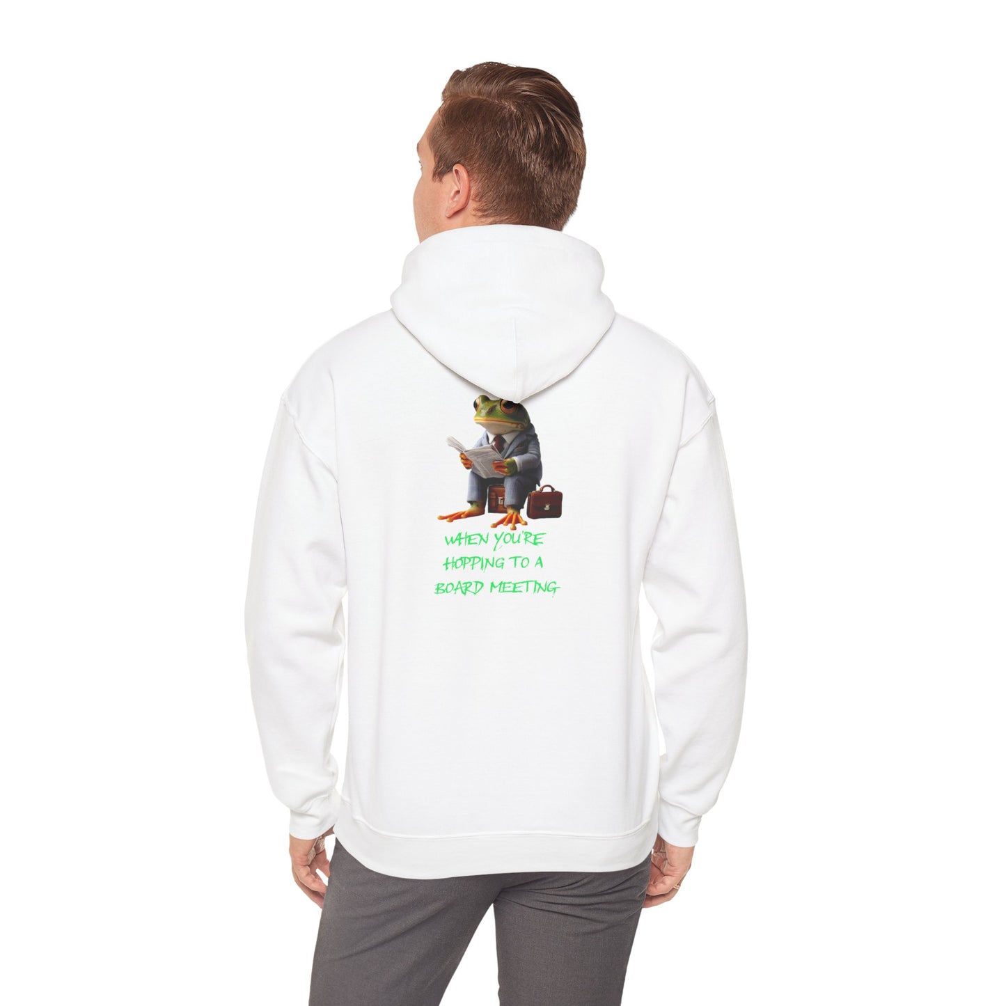 Hopping to a Board Meeting | Unisex Heavy Blend™ Hooded Sweatshirt