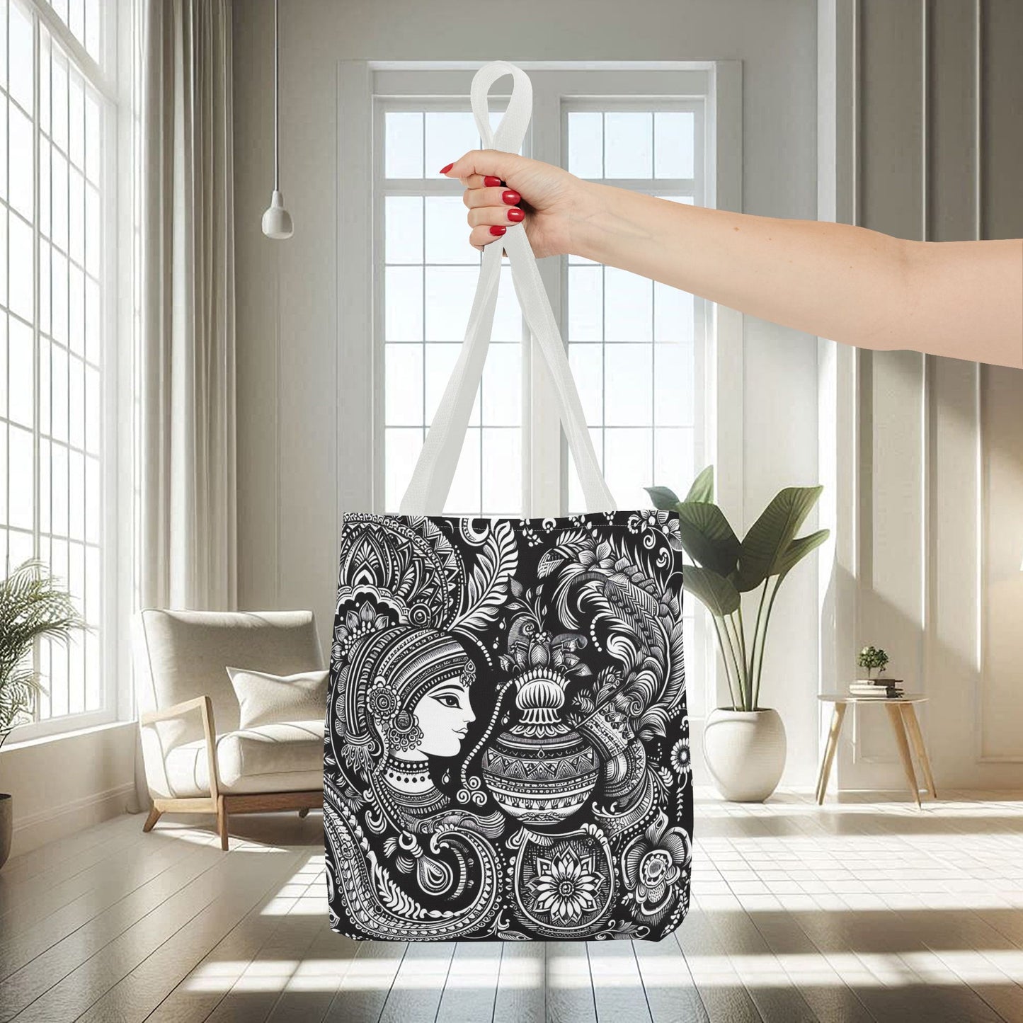 Traditional Black And White Design | Tote Bag