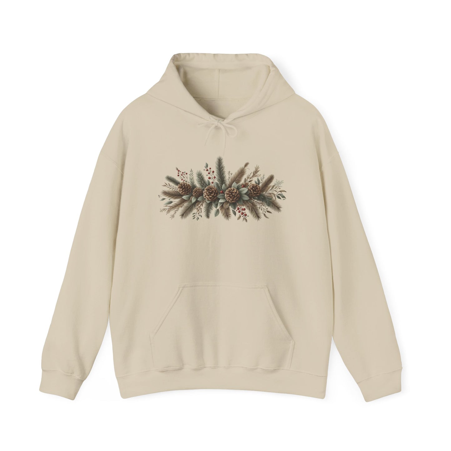 Pine Cones and Mistletoe | Unisex Heavy Blend™ Hooded Sweatshirt