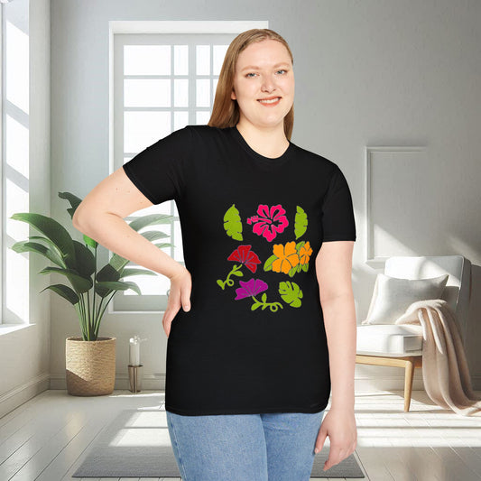 Flowers and Leafs | Unisex Soft T-shirt