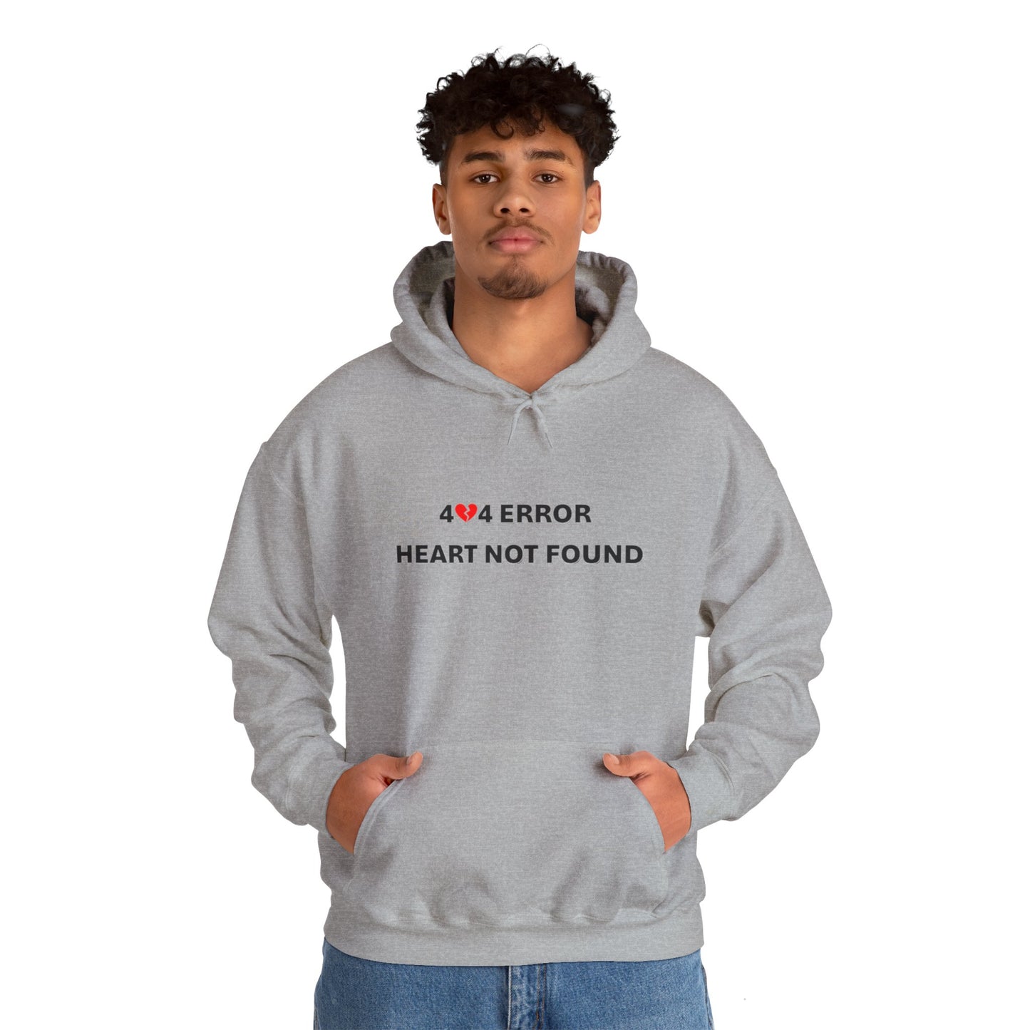 404 Error, Heart Not Found | Unisex Heavy Blend™ Hooded Sweatshirt